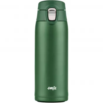 Reisebecher EMSA N2151900, dunkelgrün, 0,4 L, Klappdeckel
