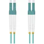 Patchkabel Helos LC Multimode 0,5 m — Duplex-Glasfaserkabel, LC-Stecker