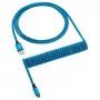 CableMod Classic Spiral-Tastaturkabel CM-CKCA-MLB-KLB150KLB-R, Micro-USB auf USB-A, 150 cm, Blau (Spectrum Blue)
