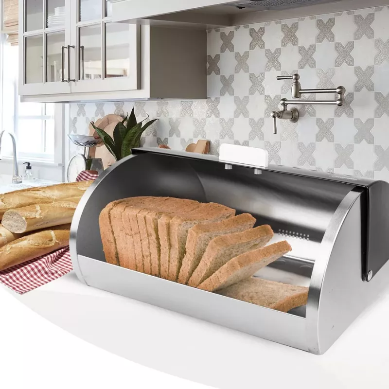 Maestro MR-1676-BLACK Brotkasten, schwarz