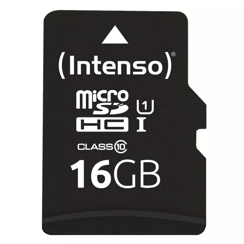 Flash Memory Intenso 16GB microSDHC UHS-I Class 10