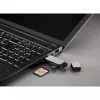 Hama 123900 USB-3.0-Kartenleser SD/microSD, Aluminium, schwarz/silber