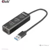 USB-Hub CLUB3D USB 3.2 Gen1 Type-A mit 3 Anschlüssen und Gigabit-Ethernet