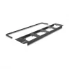 Delock 88195 D-Typ 19" Patchpanel mit 4 Platten 86 x 86 mm, 4 Ports, 2U, Schwarz