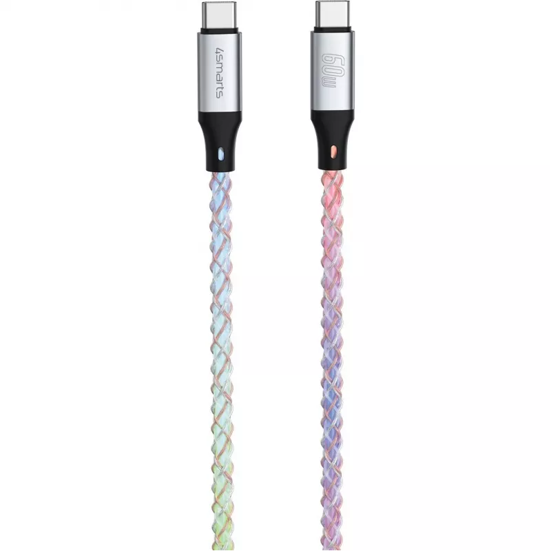 4smarts 541440 RGBCord USB-C-auf-USB-C-Kabel, USB 2.0, 60W, 1,5 m