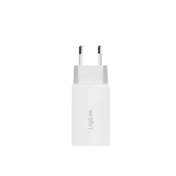 Dualer USB-Buchsenadapter 65W, 2xUSB-C, weiß