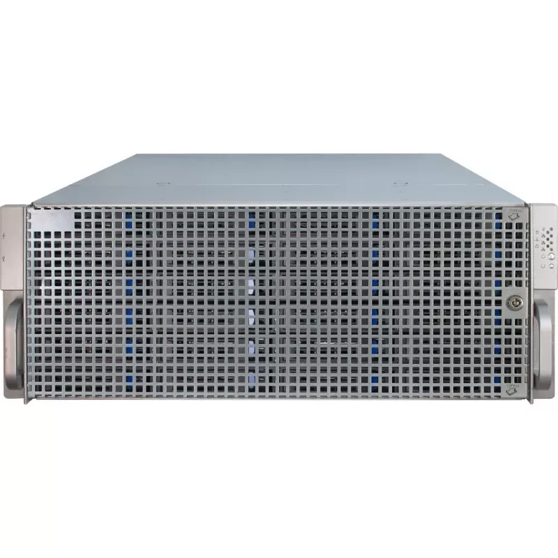 Server-Gehäuse Inter-Tech 4U-4424 Rack Schwarz, Silber