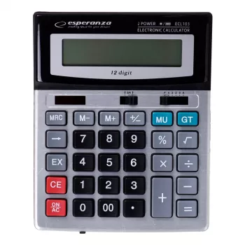 Esperanza ECL103 Taschenrechner Desktop Basic Schwarz, Grau
