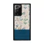 Handyhülle man and wood für Samsung Galaxy Note 20 Ultra — blaue Blume auf Schwarz