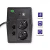 Qoltec Monolith 53980 USV 1000 VA 600 W, 2x Schuko, LCD, USB, RJ45