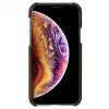 Handyhülle Krusell Birka für Apple iPhone 11 Pro Max, dunkelbraune Hülle im Lederstil