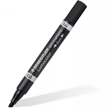Permanentmarker Staedtler Lumocolor permanent duo 348 B schwarz 1 Stück
