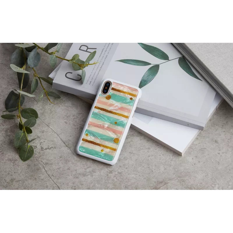 iKins Pop Mint Hülle für iPhone XS/X, weiß