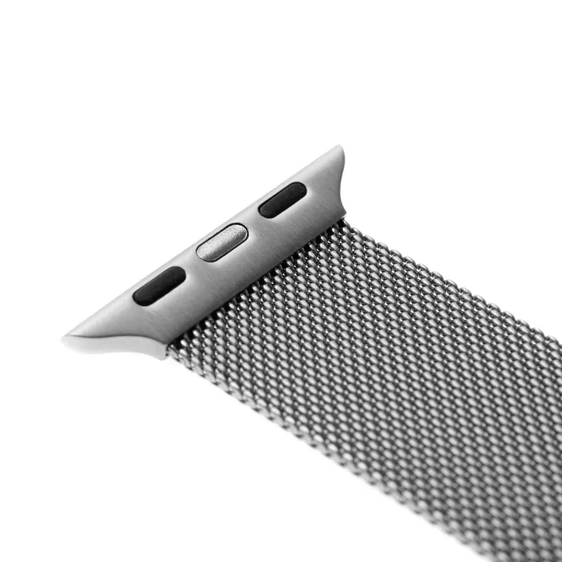 Mesh-Armband FIXED für Apple Watch 38/40/41 mm — FIXMEST-436-SL Silber, Milanese-Edelstahl, verstellbar