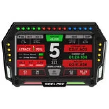Racing-Display Spectrum SOELPEC XR-5 — fahrzeugmontiertes Armaturenbrett-Display für Motorsport-Telemetrie und Rundenzeitdaten