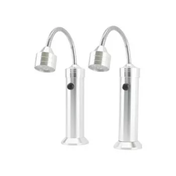 Grilllicht RealPower 495550 – Edelstahl, Batterie AAA, 2er-Set für Outdoor-Grill