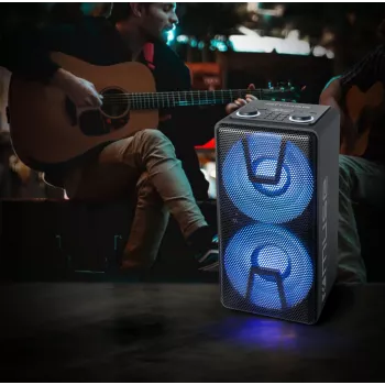 Muse Party Box Lautsprecher M-1805 DJ 150 W Kabellose Verbindung Schwarz Bluetooth