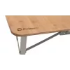Outwell Custer L Brown Campingtisch — Bambustischplatte, Aluminiumrahmen, 700×1200 mm, 11,5 kg