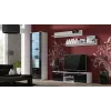 Cama Meble SOHO 140 TV-Lowboard, weiß/schwarz Hochglanz