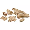 BRIO 33307 Eisenbahnschienen-Set – 11 Holzteile zur Erweiterung