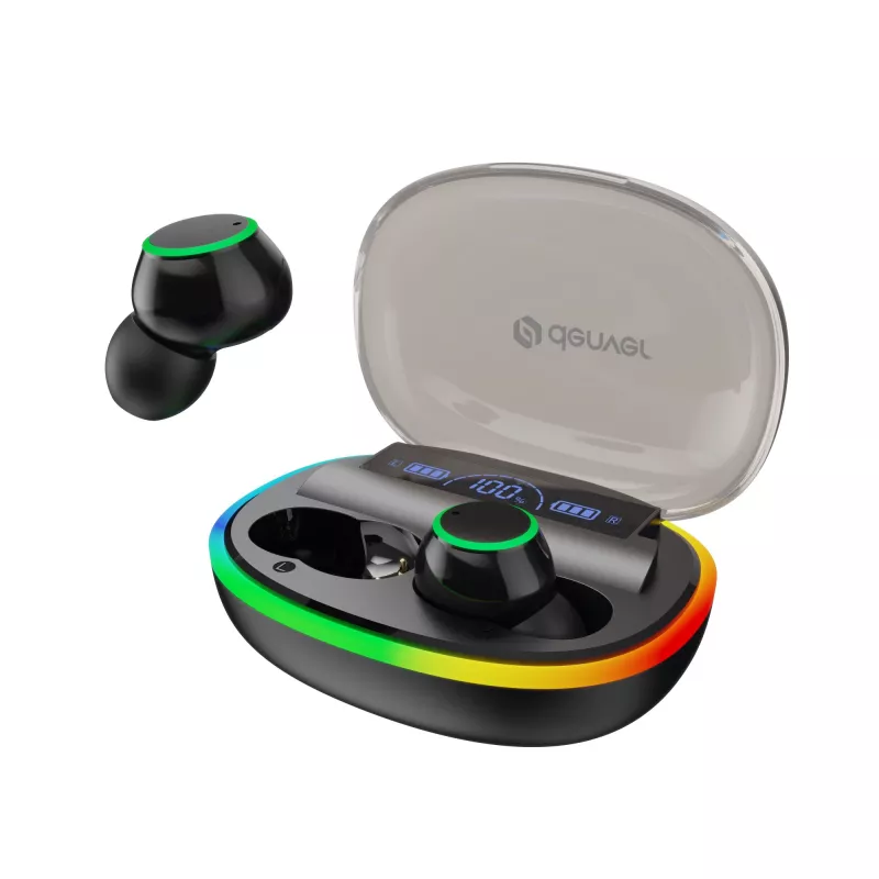 Denver TWE-55B True Wireless Bluetooth-Ohrhörer, Schwarz