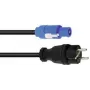 Netzkabel PSSO POWERCON 5m H07RN-F 3G1.5 – Netzkabel mit PowerCON-Stecker, 5 m Länge, H07RN-F-Gummi, 3×1,5 mm²