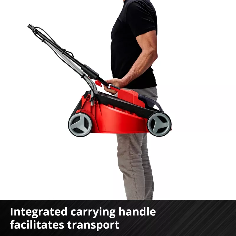 Rasenmäher mit Schubbetrieb EINHELL GE-CM 18/30 Li — 18V, 3,0Ah, 30 cm Schnittbreite, 25 L Fangkorb