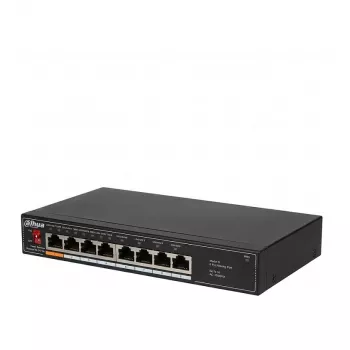 Dahua DH-SF1008L 8-Port Fast-Ethernet-Switch, unmanaged, Desktop, 10/100 Mbit/s, 1,6 Gbit/s