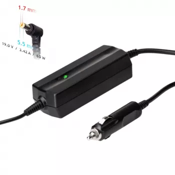Akyga AK-ND-34 Kfz-Notebook-Netzteil für Acer, 65 W, 19 V / 3,42 A, 5,5 x 1,7 mm, 12 V Eingang