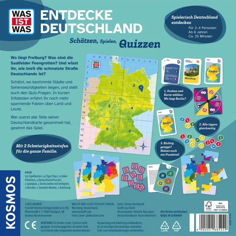 WAS IST WAS - Entdecke Germany, Brettspiel