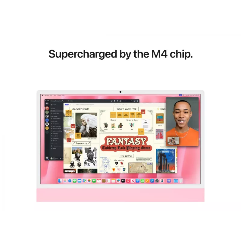 iMac 24 Retina 4.5k Display M4, Pink, M4 (10-CPU/10-GPU), 24GB, 512GB, Standardglas, Touch ID, Deutsch, Gigabit Ethernet, Magic Mouse, MD2U4D/A