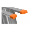 Krause Dopplo 120410 Stehleiter beidseitig begehbar, Aluminium, 2 x 5 Stufen