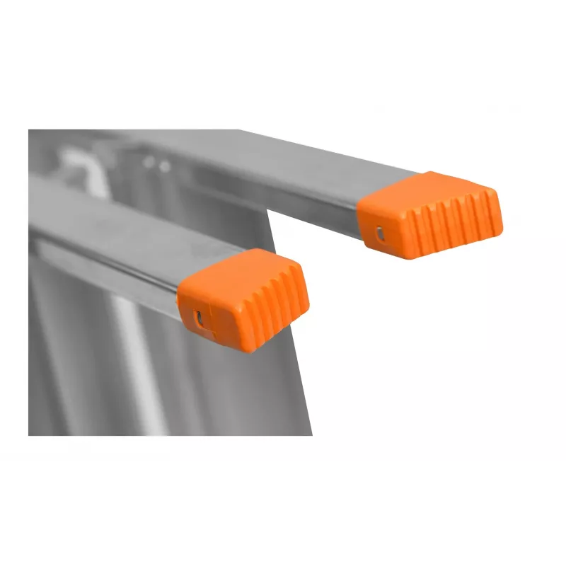 Krause Dopplo 120410 Stehleiter beidseitig begehbar, Aluminium, 2 x 5 Stufen