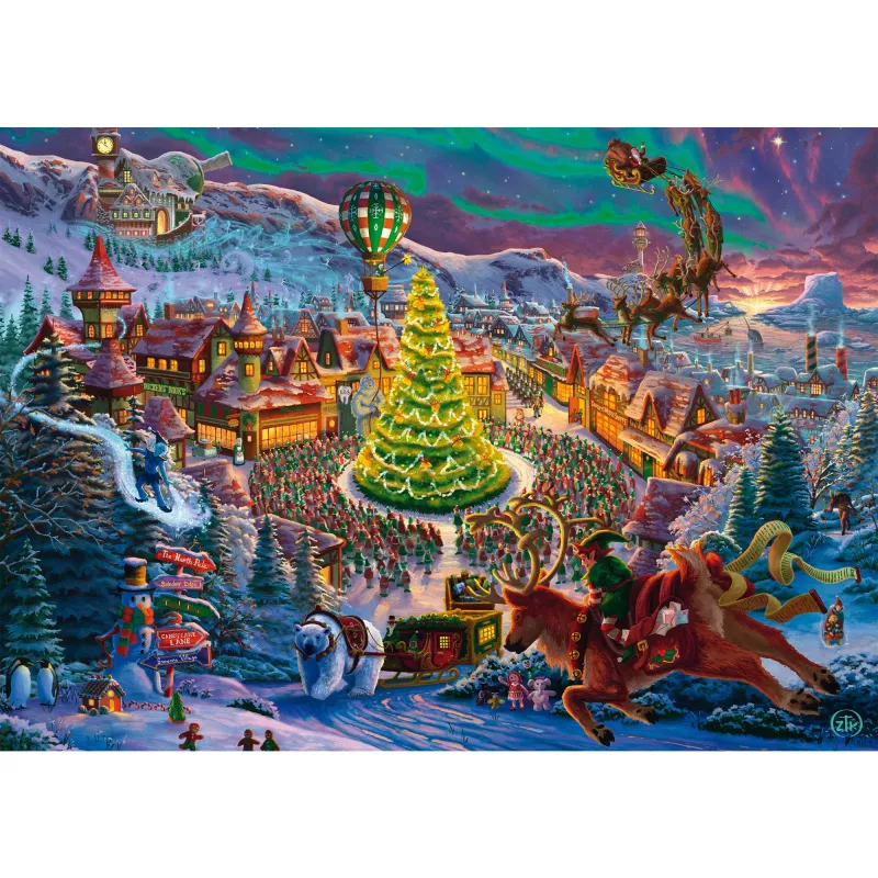 Puzzle Schmidt Spiele Zac Kinkade Santa's North Pole — 1000 Teile