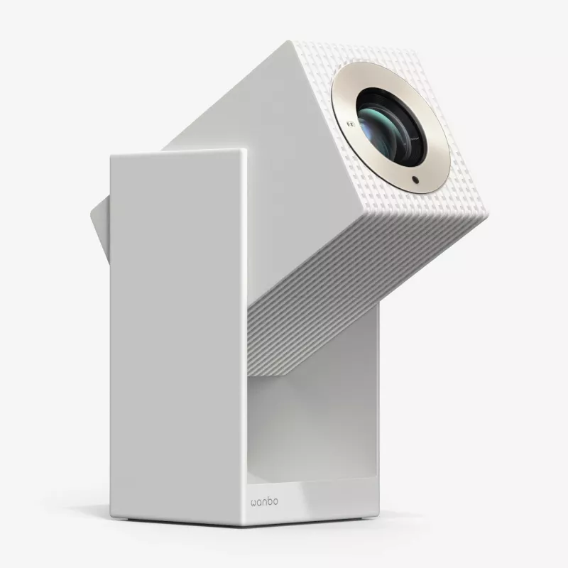 Projektor WANBO Cube 2 Pro 500 ANSI Android TV 11 — kompakter smarter Heimprojektor, weiß