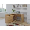 Corner-Computer-Schreibtisch Top e Shop DANY ARTISAN KPL, L-förmig, Spanplatte, Eichefarben