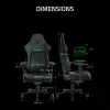 Gaming-Sessel Razer Iskur V2 gepolsterte Sitzfläche schwarz