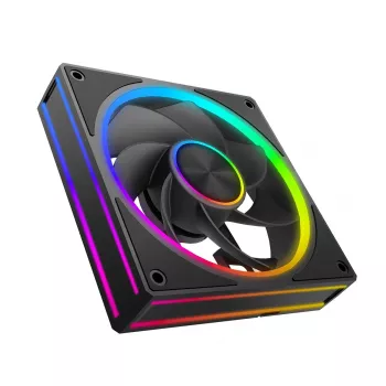 Gehäuselüfter MODECOM VOLCANO LOOP 120 ARGB Reverse Fan Schwarz 120 mm PWM 400–1400 RPM ARGB-Header