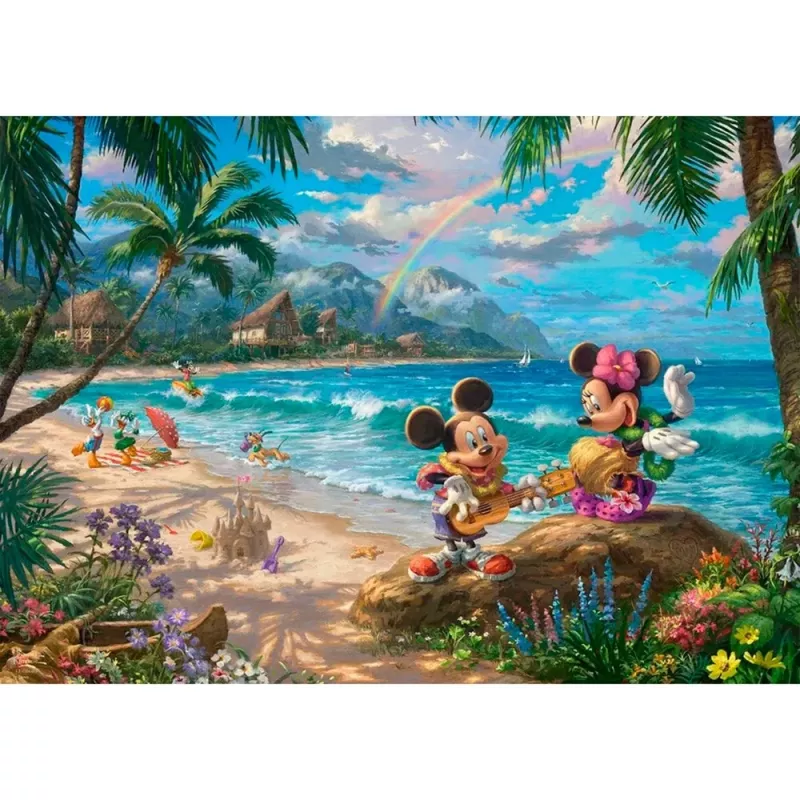 Puzzle Schmidt Spiele Disney Mickey und Minnie auf Hawaii 1000 Teile