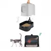 Rotho Biala Katzentoilette, Kunststoff, 51 x 39,5 x 44,3 cm, Anthrazit