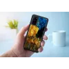 Schutzhülle iKins für Samsung Galaxy S20 – schwarz, Caféterrasse-Design