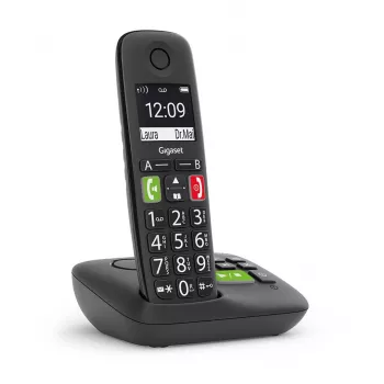 Gigaset E290A Analog-/DECT-Telefon mit Anruferkennung Schwarz