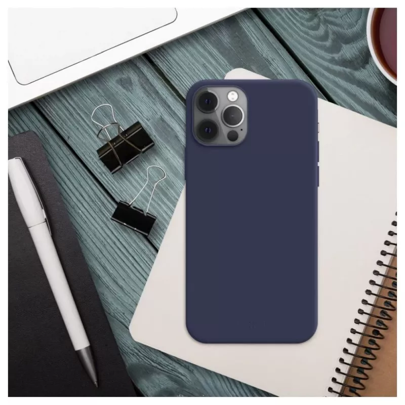 Handy-Rückabdeckung FIXED für Samsung Galaxy S25 – Gummi, blau