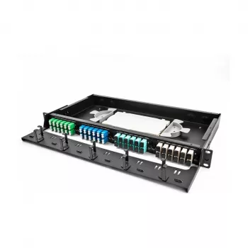 DeLOCK Fiber Optic Splice Cassette 24 fibers weiß Grau Weiß Kunststoff 179x100x9mm