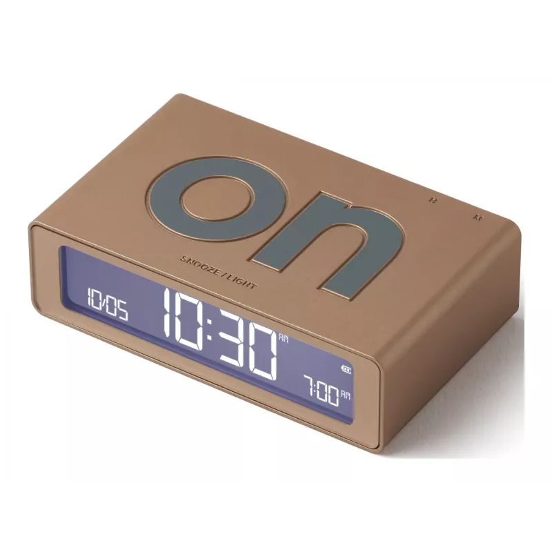 LEXON | Flip Mini Dual-Sided Alarm Clock | LR158D1 | USB connectivity