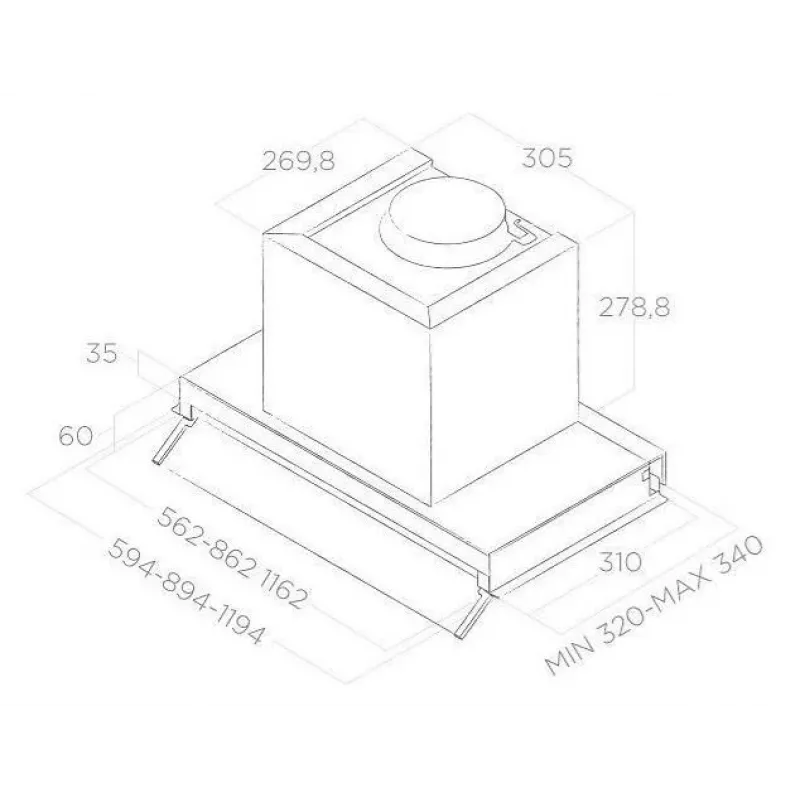 BOXIN LUX LX/IX/A/90 Dunstabzugshaube