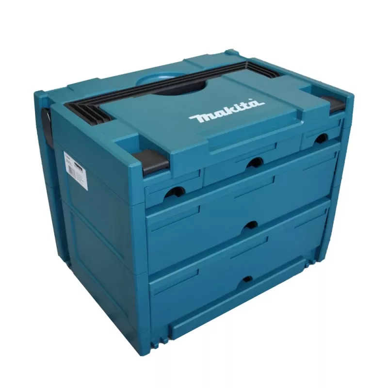 Makita P-84349 MAKSTOR Modell 4.5 Werkzeugkiste, 5 Schubladen, blau