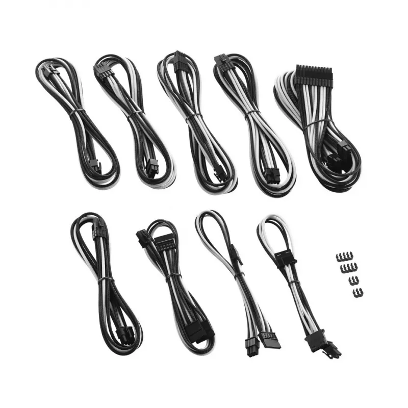 Cablemod internes Stromkabel CM-PRTS-FKIT-NKKW-R Schwarz Weiß