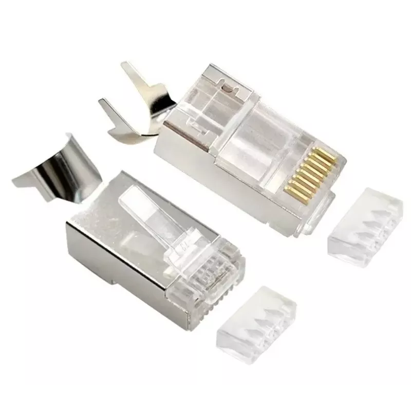 RJ45-Steckverbinder GEMBIRD CAT7 8P8C vergoldet 15µm FTP/SFTP 50er-Pack