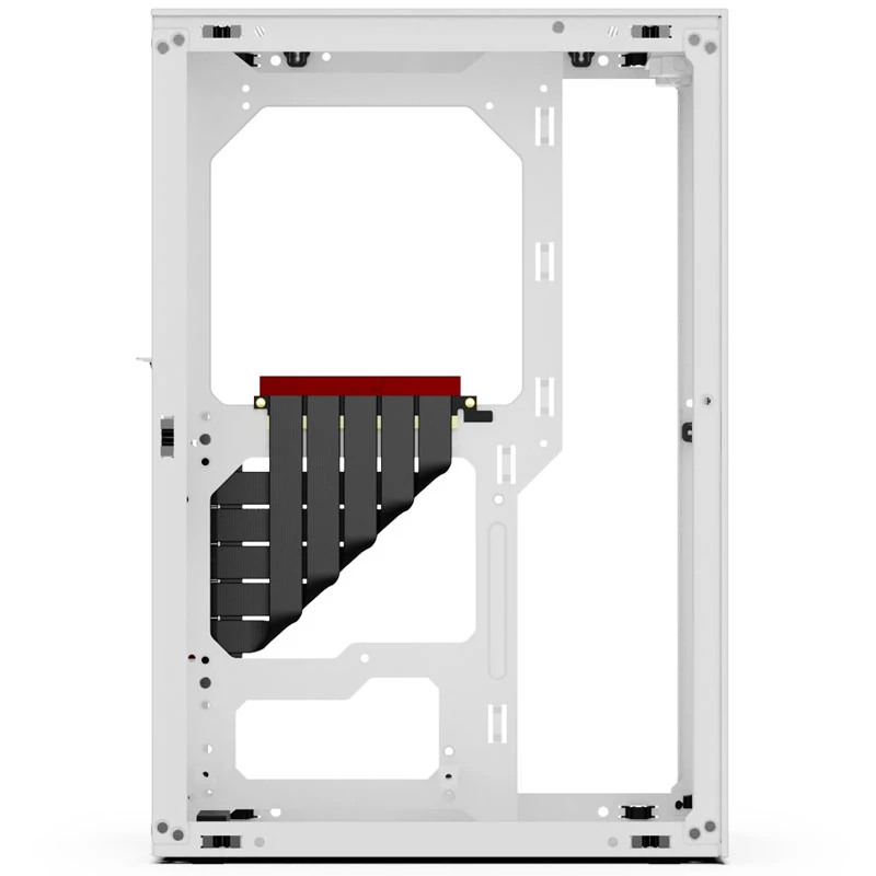 SSUPD Meshlicious Full Mesh PCIE 4.0 Edition Mini-ITX Gehäuse - Weiß